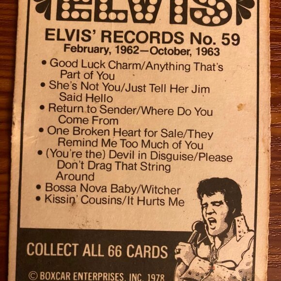 Set of 3 Vintage Elvis Presley Trading Cards - Picture 4 of 6